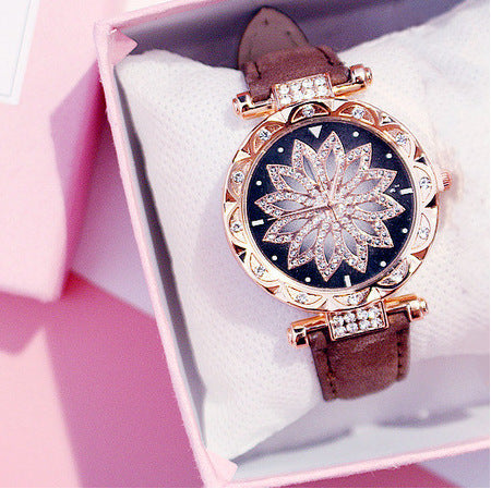 Full Diamond Watch Female Fashion Trend Waterproof Simple Female Watch
