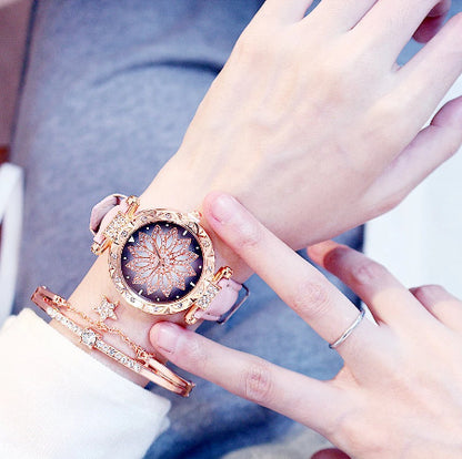 Full Diamond Watch Female Fashion Trend Waterproof Simple Female Watch