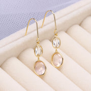 Simple Fashion Crystal Earrings Female