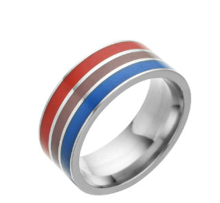 Bisexual Pride Stainless Steel Ring Europe