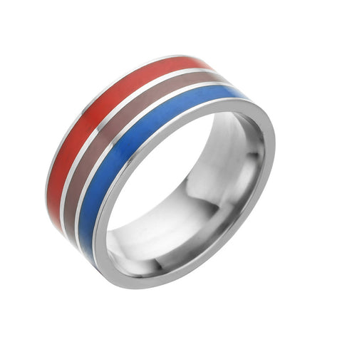 Bisexual Pride Stainless Steel Ring Europe