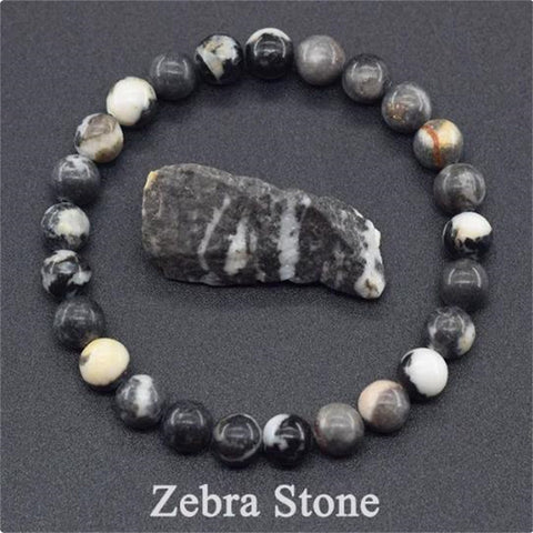 Natural Stone Elastic String Beaded Bracelet Jewelry Stone Tiger Eye Beaded Yoga Bracelets For Men Women