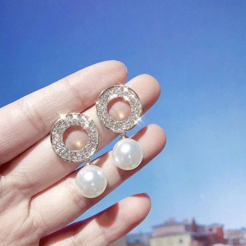 Fashion Pearl Cute Female Earrings